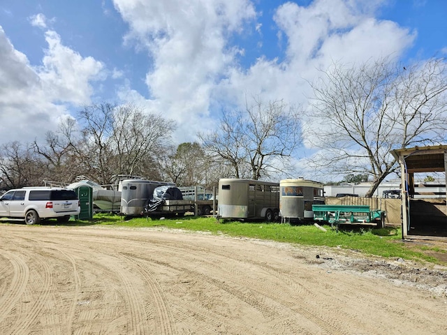 view of parking