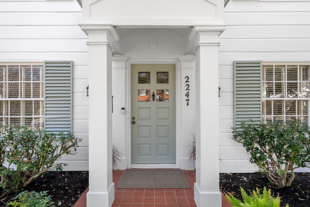 view of entrance to property