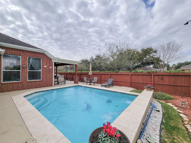 view of pool with a patio