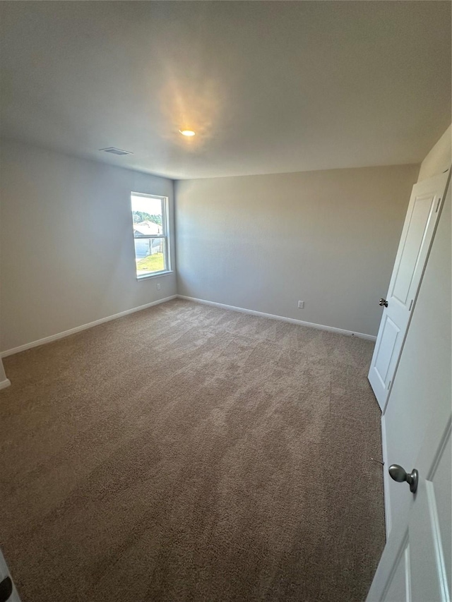 view of carpeted empty room