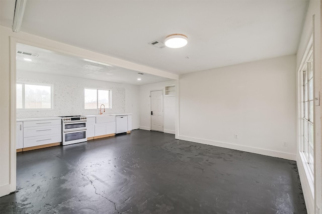 interior space featuring sink