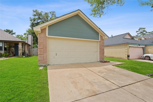 exterior space with a lawn