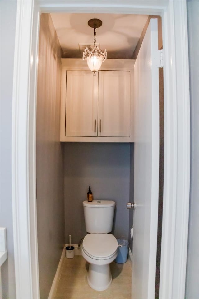 bathroom featuring toilet