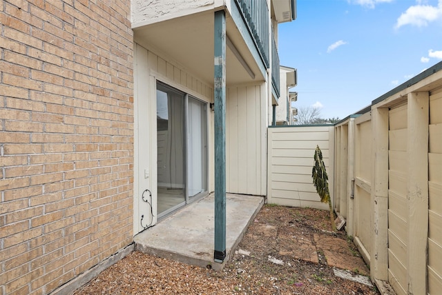 view of home's exterior featuring a patio area