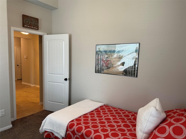 bedroom featuring carpet flooring