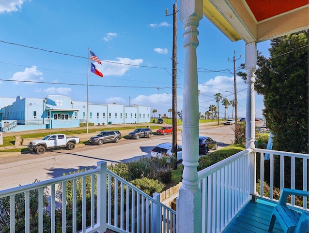 exterior space with a porch