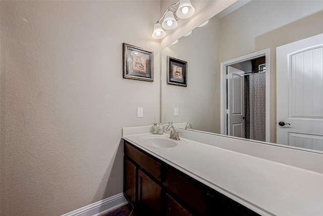 bathroom featuring vanity