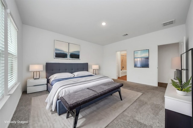 bedroom with carpet flooring