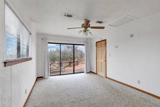 40 Pecan Cv, Coldspring, TX 77331 - unfurnished room featuring ceiling fan and carpet flooring
