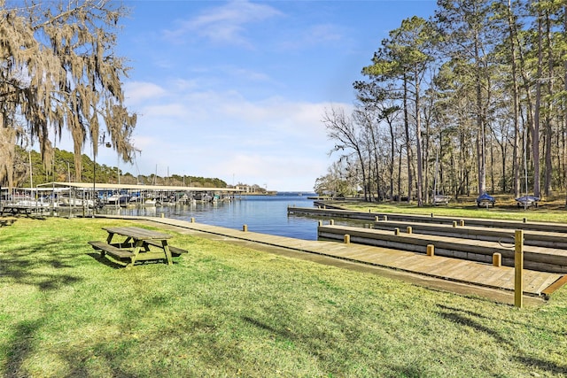 40 Pecan Cv, Coldspring, TX 77331 - exterior space featuring a water view and a yard