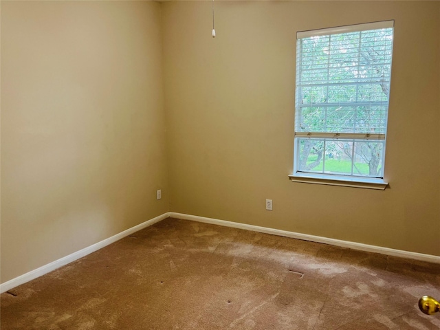 view of carpeted empty room