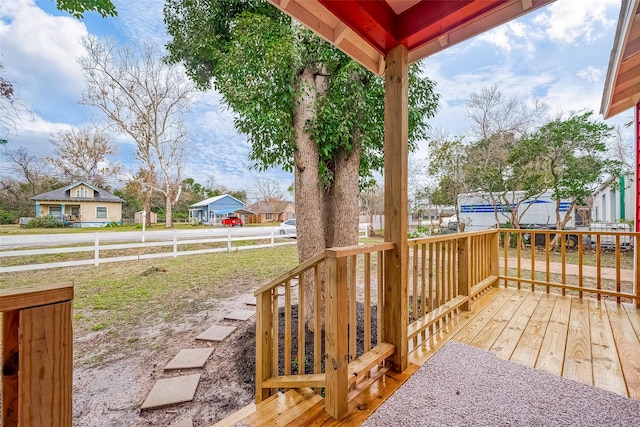 view of wooden terrace