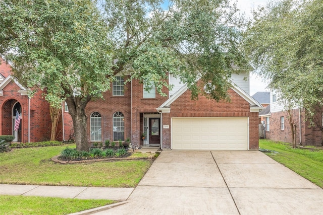 view of front of house with a front yard