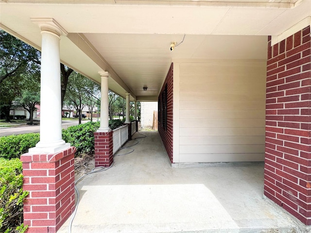 view of patio / terrace featuring a porch