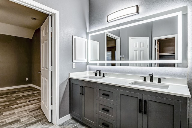 bathroom with vanity