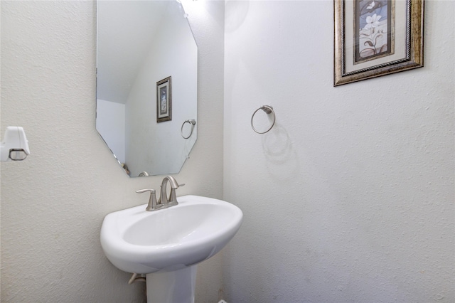 bathroom with a sink