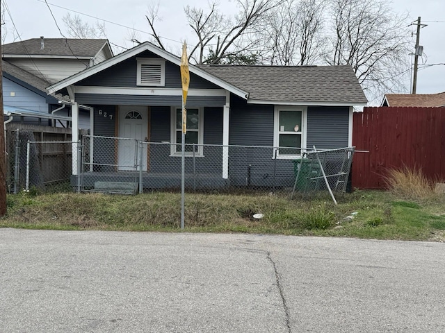 view of bungalow-style house