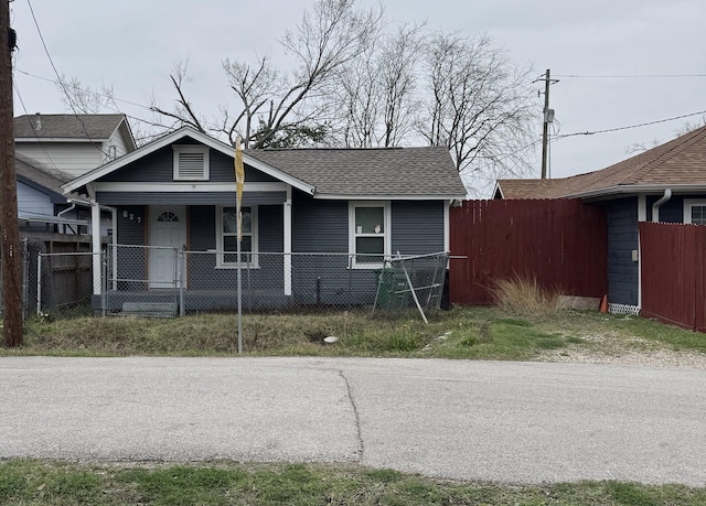 view of bungalow-style home