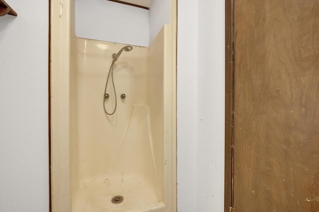 bathroom featuring a shower