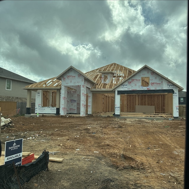 view of property under construction