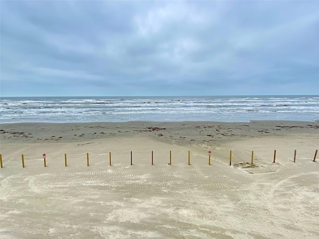 water view with a view of the beach