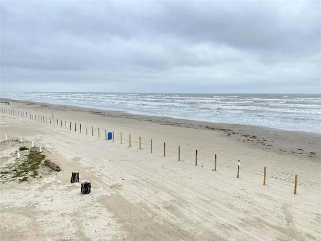 water view featuring a beach view