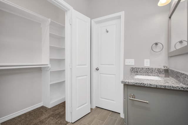 bathroom featuring vanity