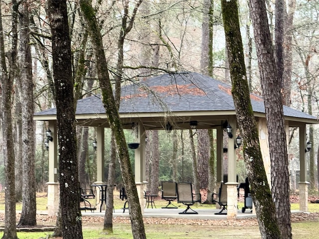 view of home's community featuring a gazebo