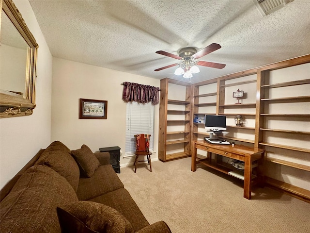 125 Clear Spgs, Trinity, TX 75862 - living room with a ceiling fan and light carpet