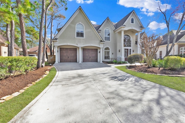 view of front of house featuring a garage