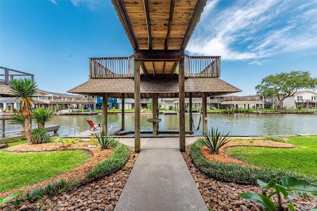 70 Tarpon St, Bayou Vista, TX 77563 - view of property's community with a water view