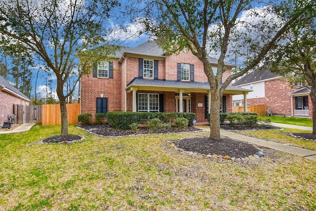 view of front of house featuring a front yard