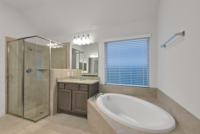 16715 Ramsay Cascades Dr, Humble, TX 77346 - full bath with a shower stall, a bath, and vanity