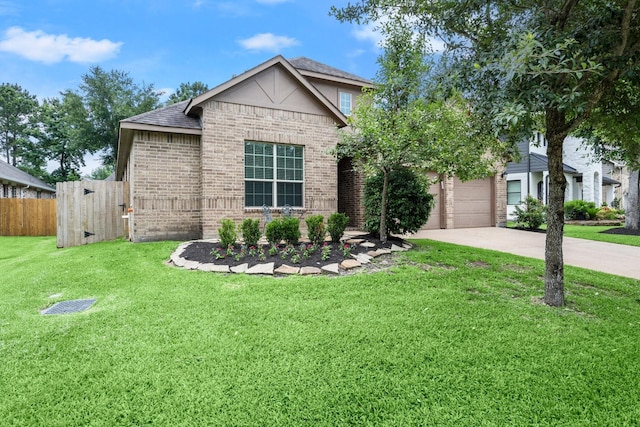 114 Kohen Ct, Montgomery, TX 77316 - view of front of property with brick siding, driveway, roof with shingles, and a garage