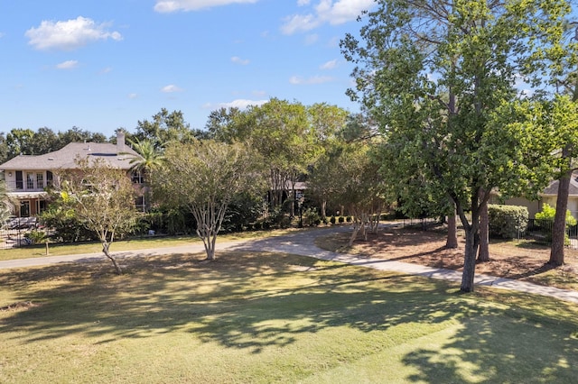 view of front of home with a front yard