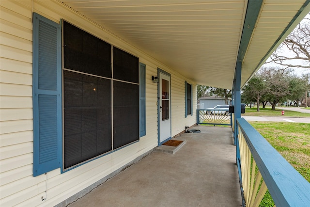 view of patio with covered porch