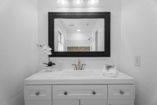 bathroom with vanity