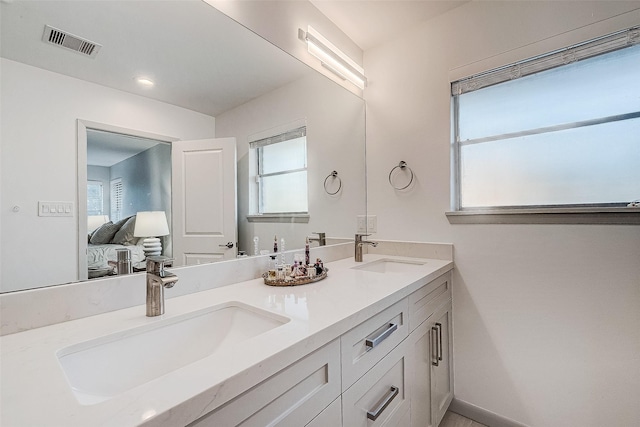 bathroom with vanity