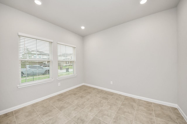 view of tiled empty room