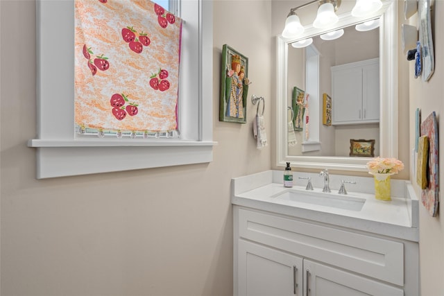 bathroom featuring vanity