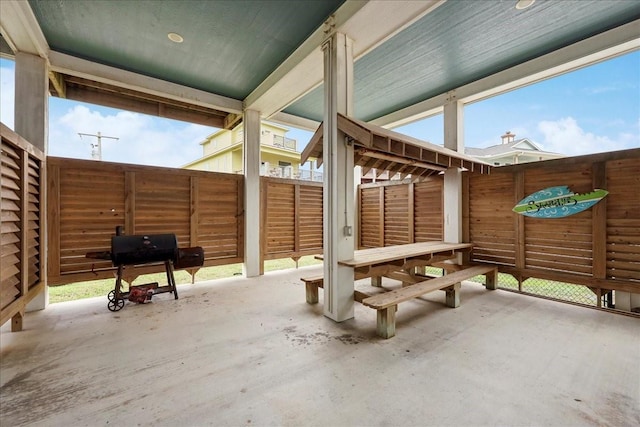 2904 Shady Ln, Crystal Beach, TX 77650 - view of patio featuring a grill