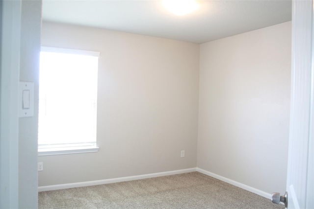 empty room with light carpet