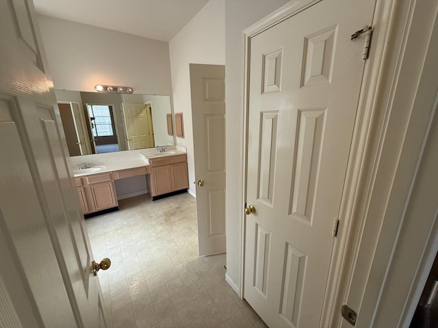 bathroom featuring vanity