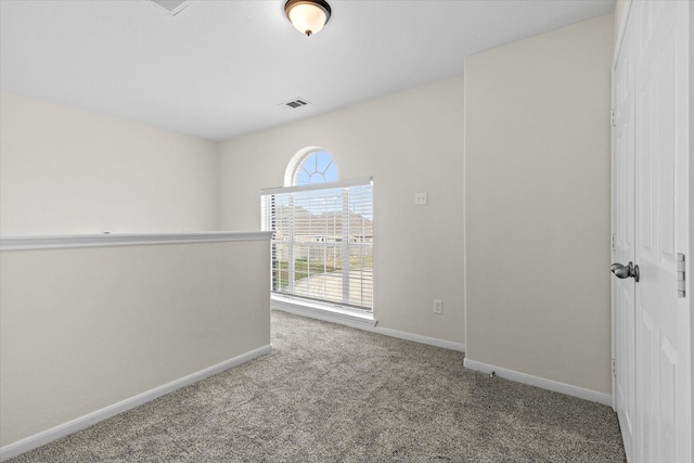 view of carpeted empty room