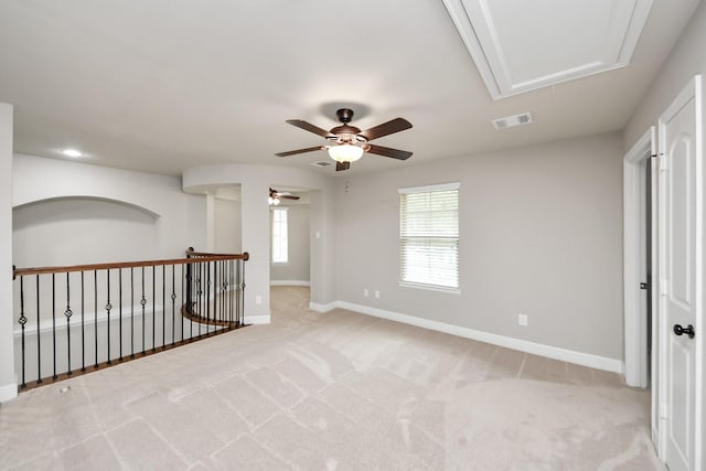 empty room with light carpet