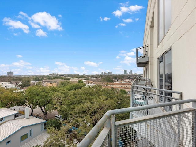 view of balcony