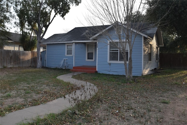 view of back of property