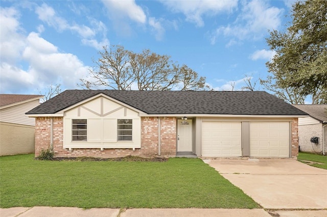 view of front of home with a front yard