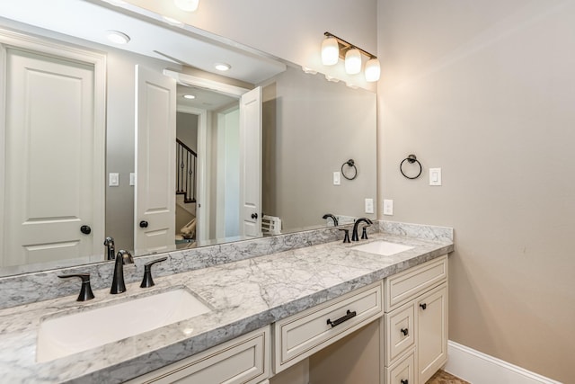 bathroom featuring vanity