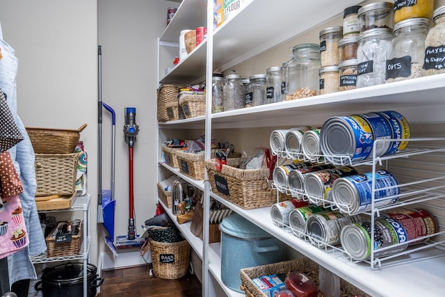 view of pantry